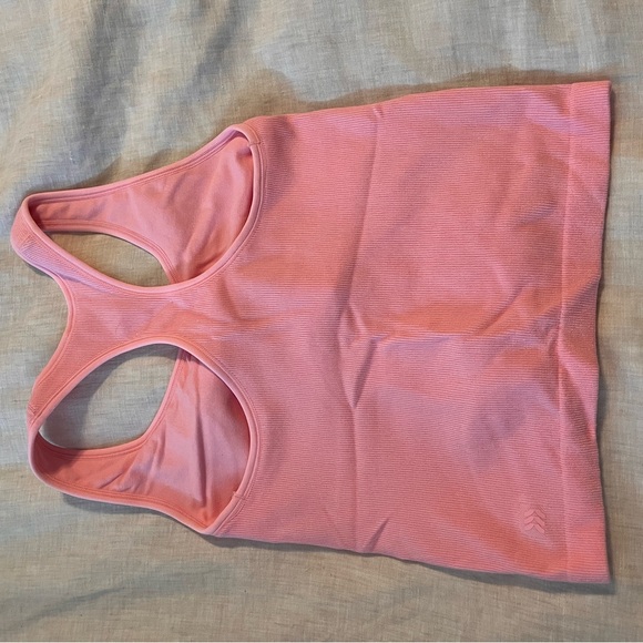 all in motion Pink Ribbed Racerback Tank Top - Picture 2 of 2